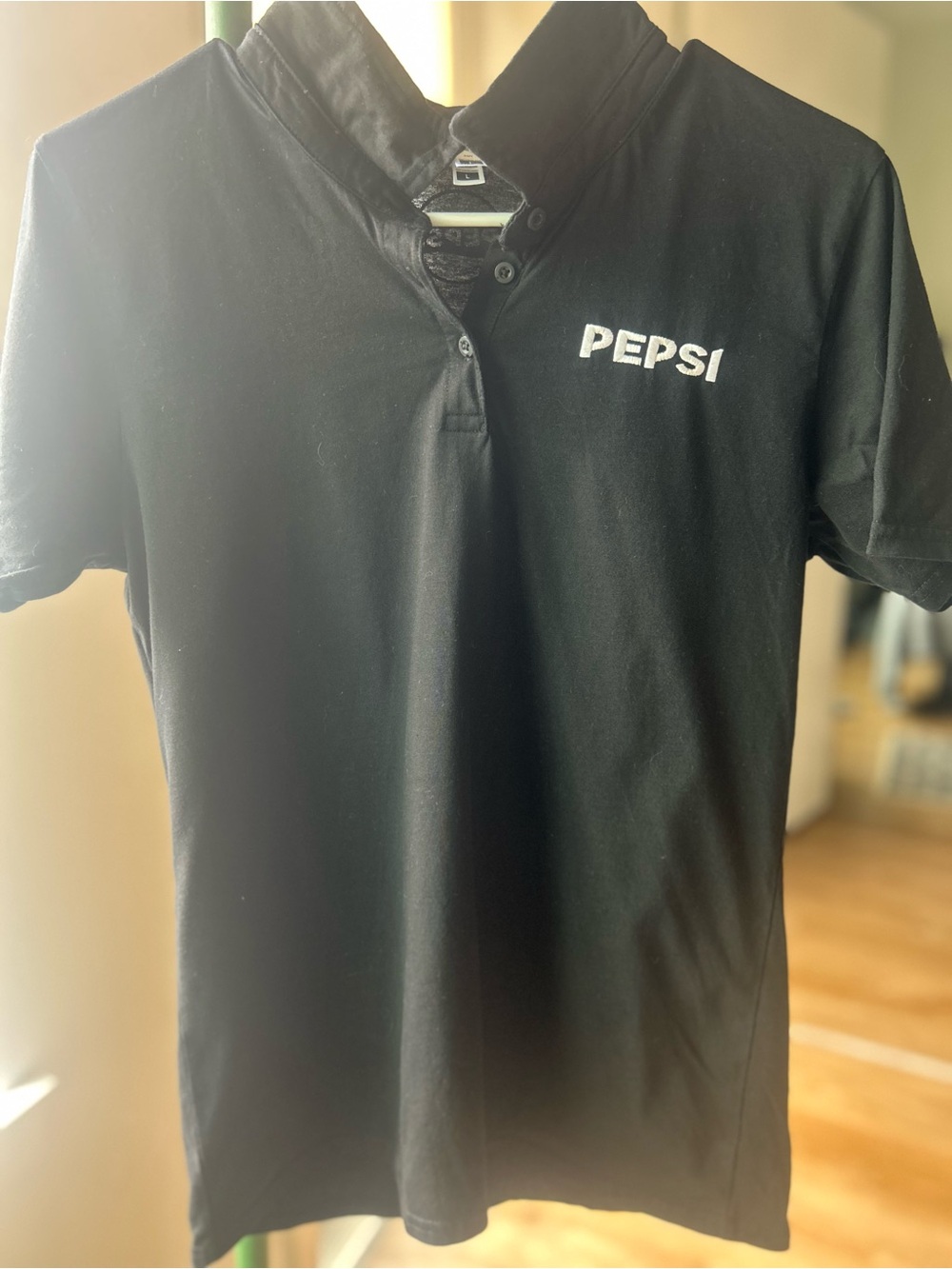 Pepsi Black Polo with White Logo